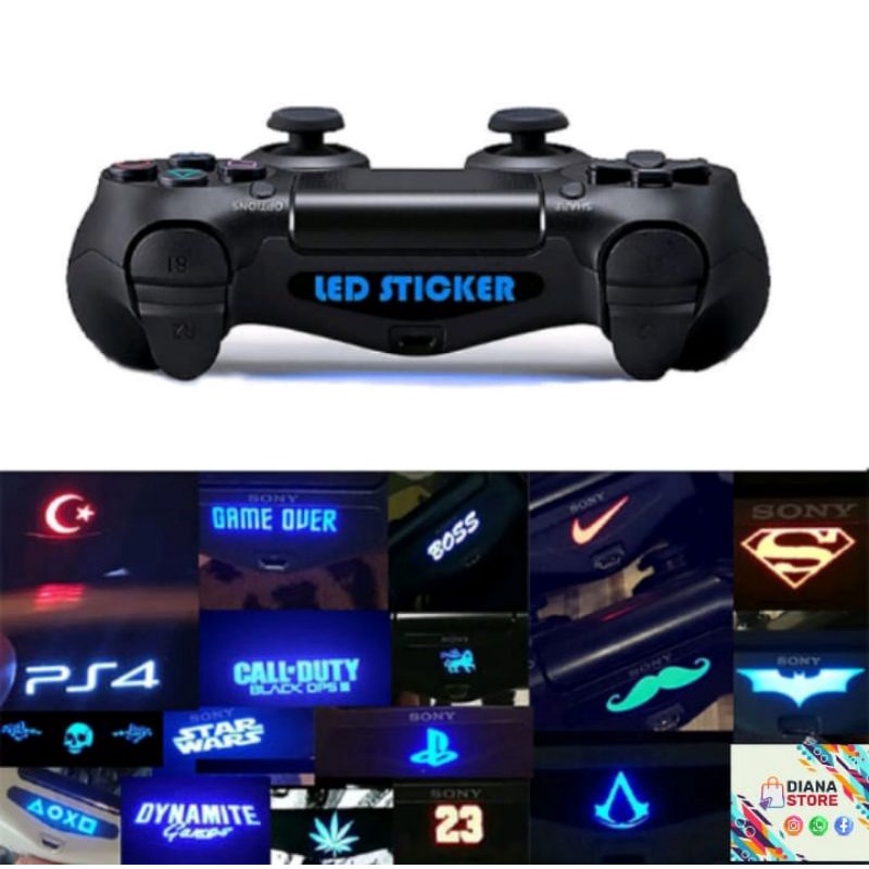 Adesivo LED Stickers Lightbar controle Sony PS4 Playstation dualshock 4 game over FIFA call of duty