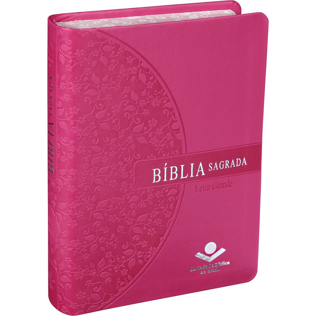 Bíblia Sagrada Feminina Letra Grande Borda Florida Linguagem Atual ARA ...