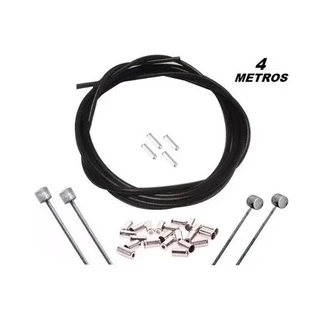 kit Cabo + Conduite C/ Teflon P/ Freio E Marcha Completos Bike