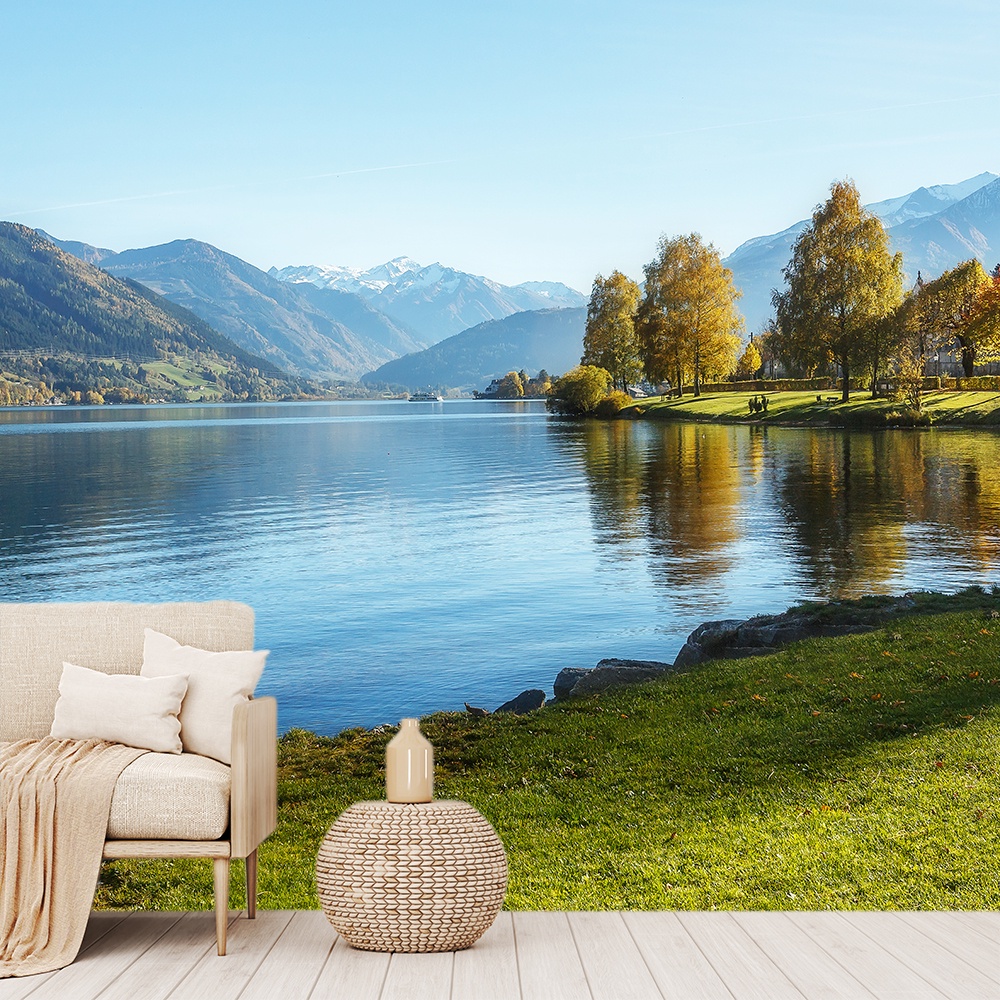 Papel de Parede Paisagem Lago Natureza Sala Painel - 050pc | Shopee Brasil