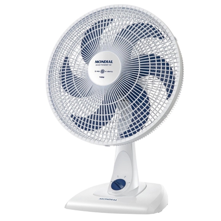 Ventilador De Mesa Mondial Super Power VSP-40-W - 40cm 3 Velocidades ...