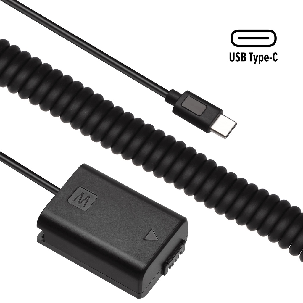 Kit Alimentatore USB AC-PW20 + Batteria Virtuale NP-FW50 Per Sony NEX, Alpha E A7
