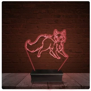 Abajur Luminária Acrílico Led - Gato Pet Shop 24
