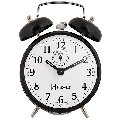 Despertador A Corda Vintage Herweg Corpo De Metal Original | Shopee Brasil