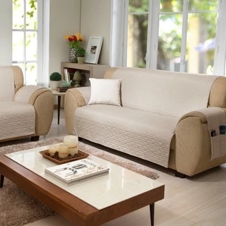 Kit 2 peças Protetor de Sofa 2 e 3 Lugares Matelado Com Porta Objetos