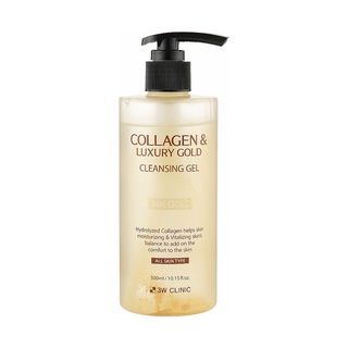3w clinic collagen luxury gold cleansing gel 300g