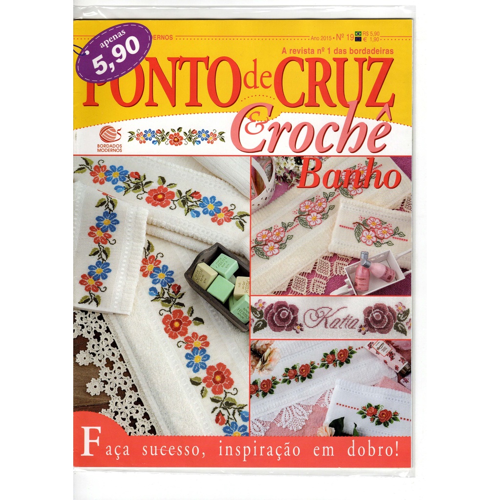Revista Bordados Modernos Xadrez & Crochê Ano 2009 N° 05