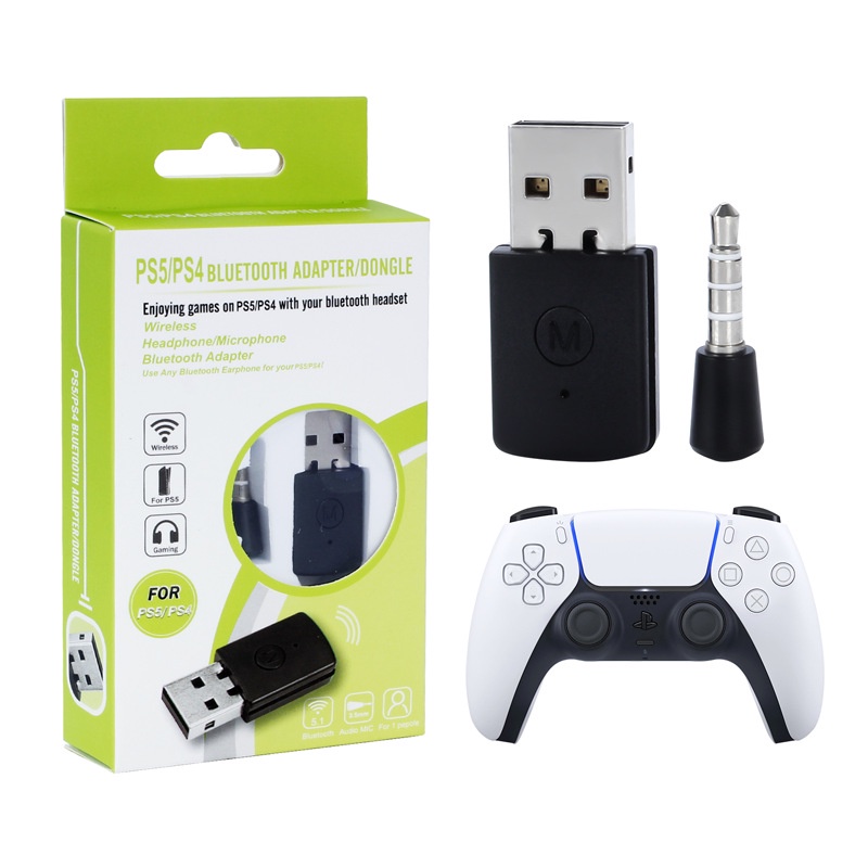 Adaptador Dongle Bluetooth USB 4.0-Mini Receptor E Transmissors Sem Fio Kit Compatível Com PS4/PS5 Playstation 4/5 Suporte A2DP HFP HSP