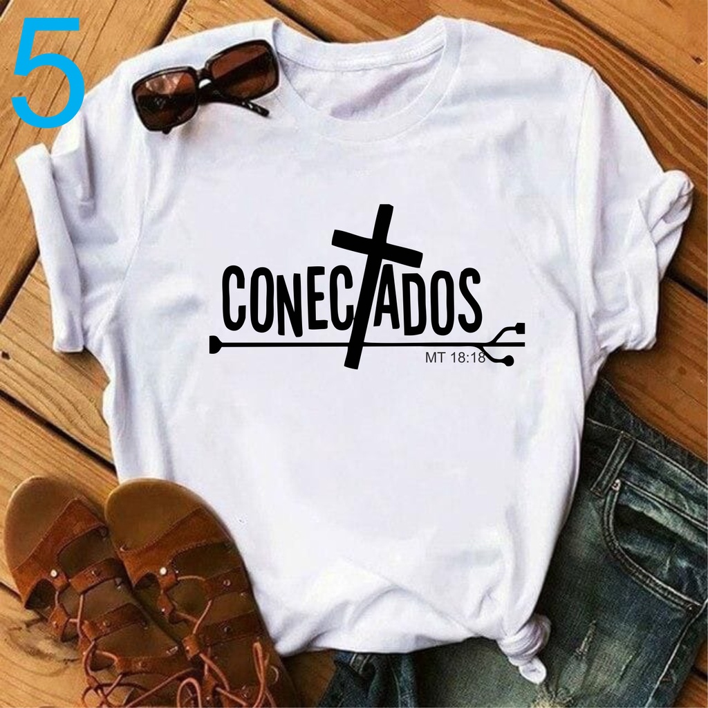 Blusas com best sale frases cristãs