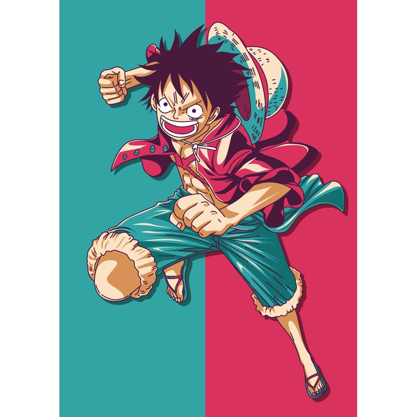 Placa MDF Decorativa Anime One Piece Luffy Mangá Poster