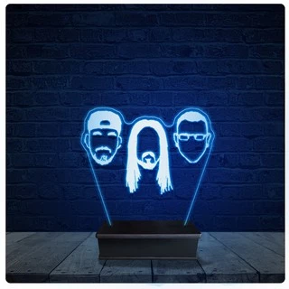 Luminária Led Acrilico Abajur - DJ Steve Aoki
