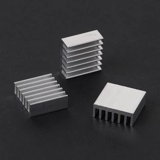 Ita 12 Pcs Prata Alumínio Radiador Dissipador De Calor Do Dissipador De Calor Kit De Refrigeração 14x14 X 6mm