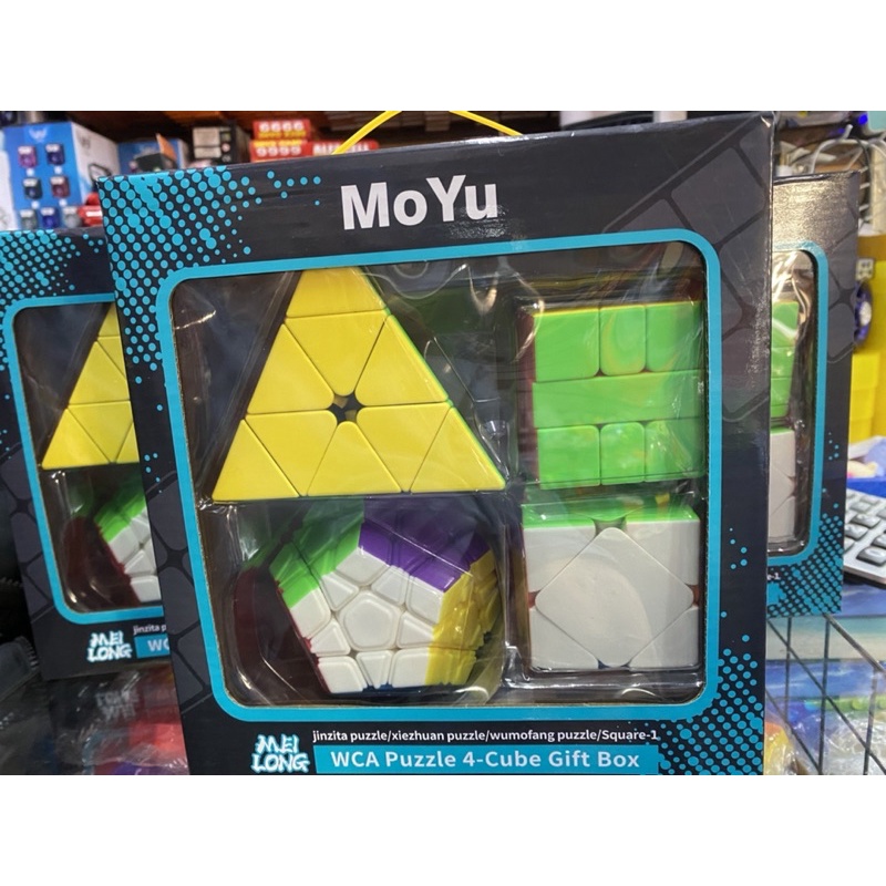 Kit 4 Cubos Mágico Pyraminx Megaminx Skewb Square Envio Ja