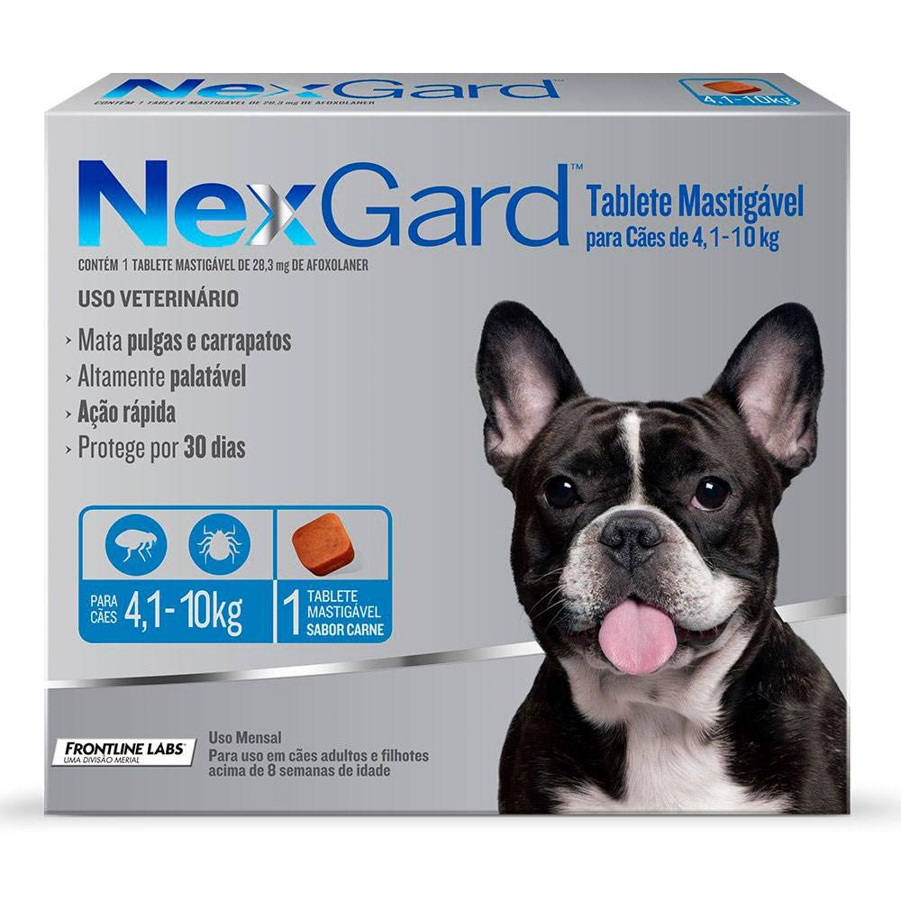 Nexgard Antipulgas E Carrapatos Cães De 4 A 10kg