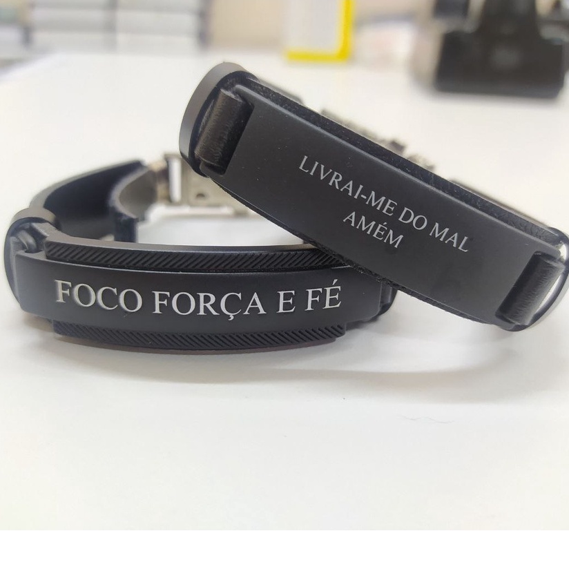 Pulseira Masculina Em Couro Ecologico Ajustável Mod 06