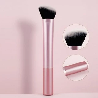 Escova de Contorno Rosa 1pc Escova de Contorno Rosa Escova de Sombra Grande Angular Face Esboço Lateral Silhueta Maquiagem Portátil