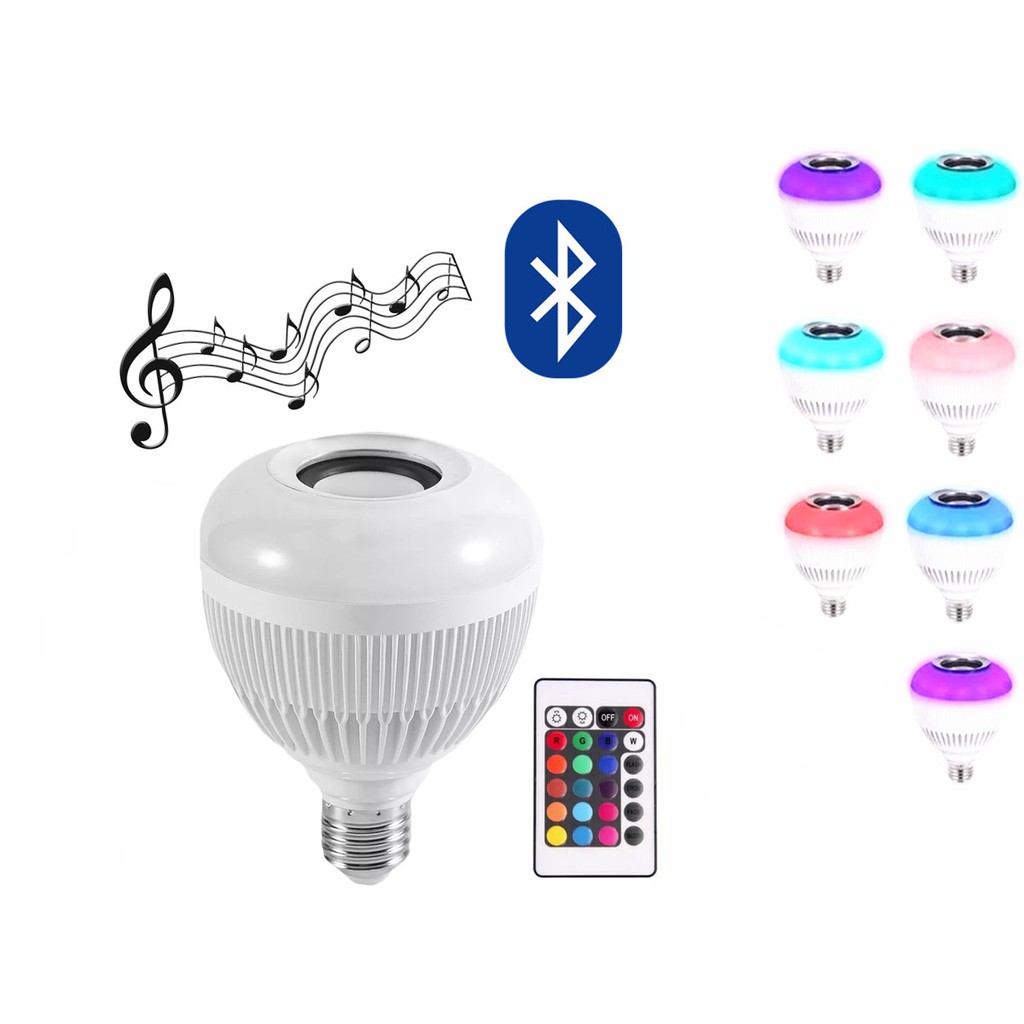 Lâmpada LED RGB Bluetooth Musical - CASA DO LED BRASÍLIA