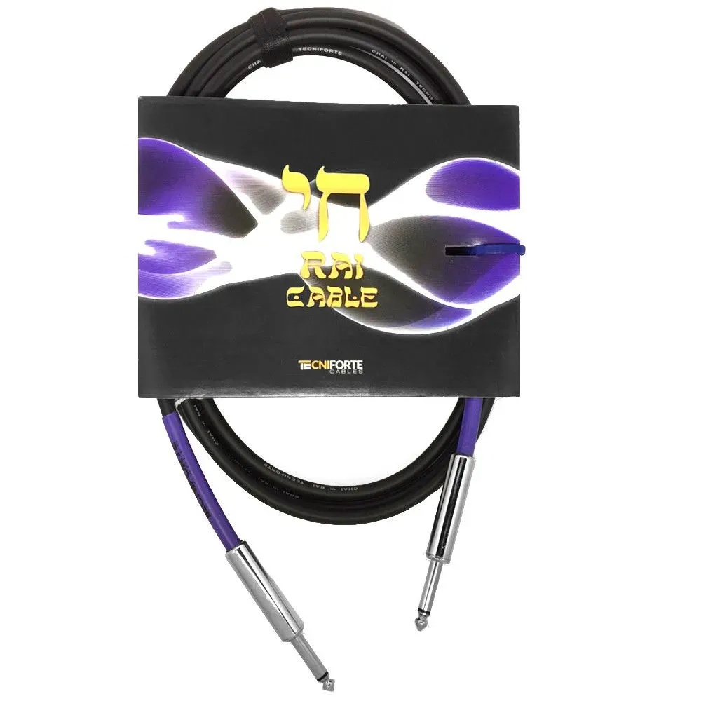 Cabo Tecniforte Rai Plug P10 X P10 3,05 Metros R10NI para Guitarra ...
