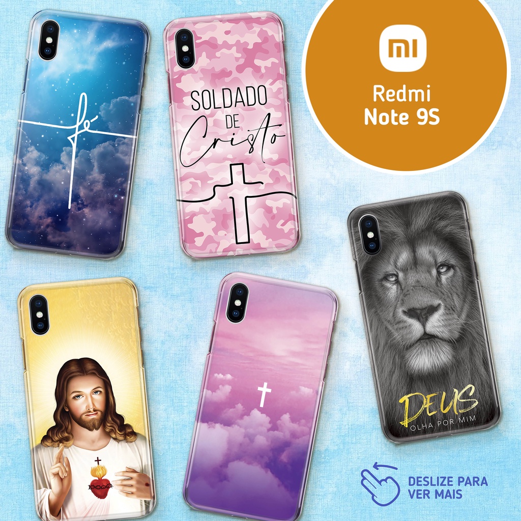 Capa Capinha - Xiaomi Redmi Note 9S - Religião Deus Jesus