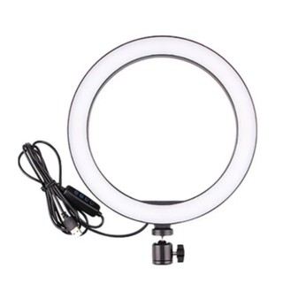 Ring Light 26Cm Iluminador Youtuber Selfie Reunião Escritório suporte mesa