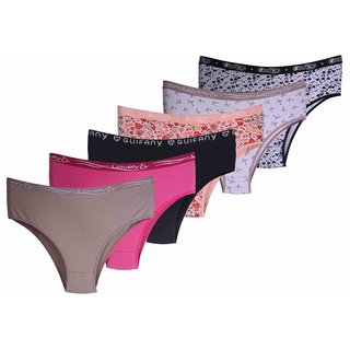 Kit com 5 Calcinhas Plus Size de algodão Cintura Alta Com Cós Largo # promoção Direto da Fábrica