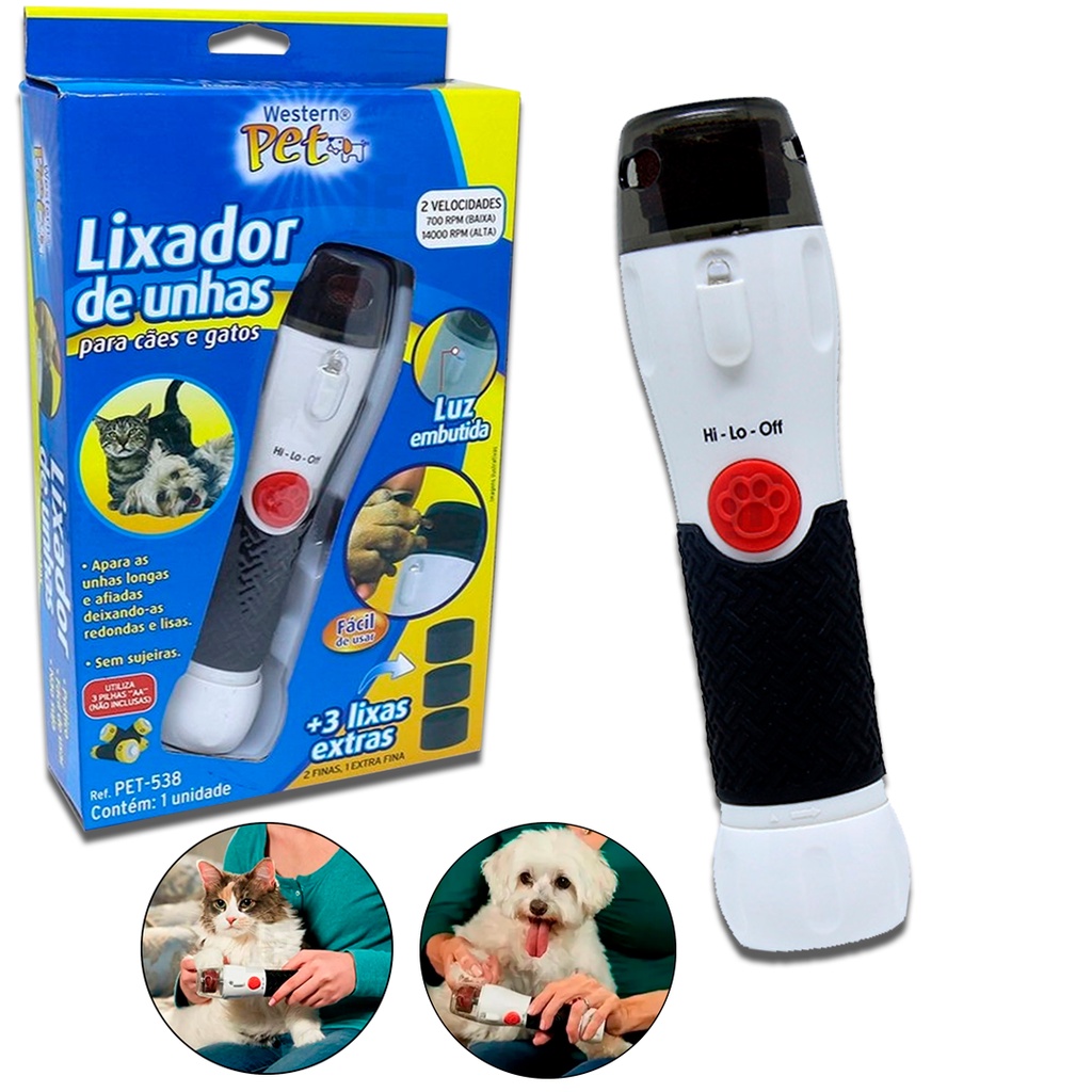 lixa de unha para cachorro gato pet lixadeira unha animal higiene banho ...