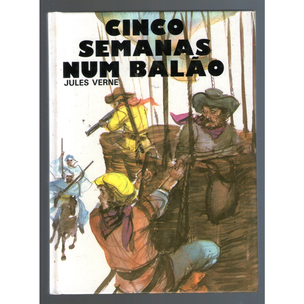 Livro Cinco Semanas Num Balão Julio Verne Capa Dura Shopee Brasil