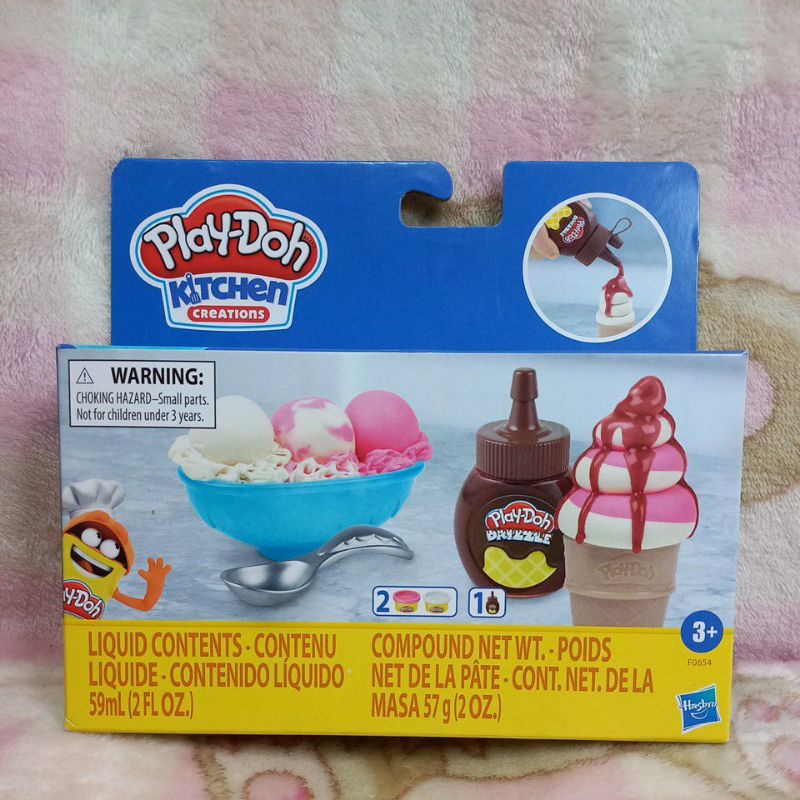 Conjunto De Massinha Play-doh Castelo De Sorvete 6 Potes Play-doh Multicor