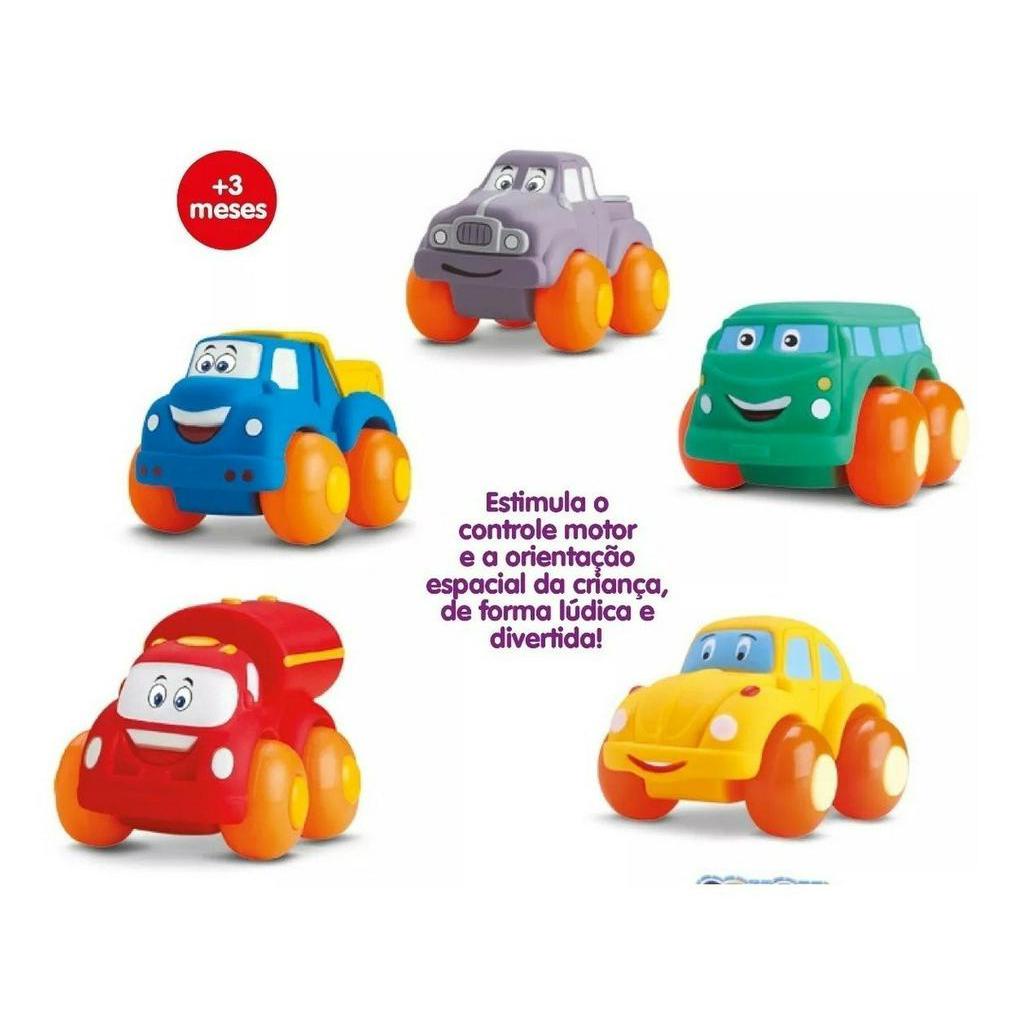 Kit 3 Carrinho Soft Cars Mordedor Para Bebe Divertoys Shopee Brasil