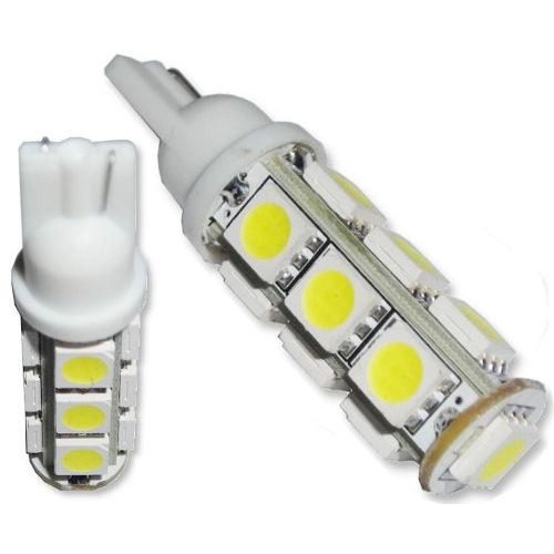 2 Lâmpadas de Led 13 Leds T10 Sandero Logan - Farolete 12v