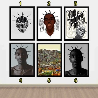 Quadro Decorativo Sabotage Rap Nacional Moldura