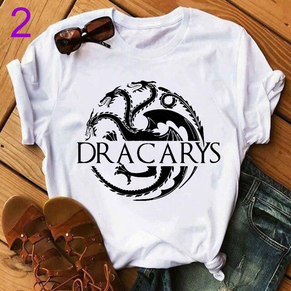 t shirt camiseta targaryen dracarys, house of dragons, game of thrones, daenarys, rhaenyra Got