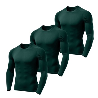 Kit 5 Camisetas Térmicas Masculina Segunda Pele Camisa Uv 50