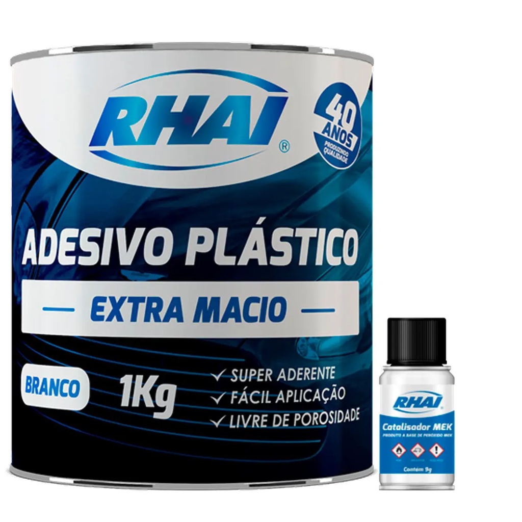 Massa Plástica Branca Automotiva Extra Macio 1Kg RHAI | Shopee Brasil