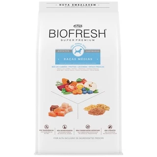Ração Biofresh Cães Castrados Raças Médias 10.1kg