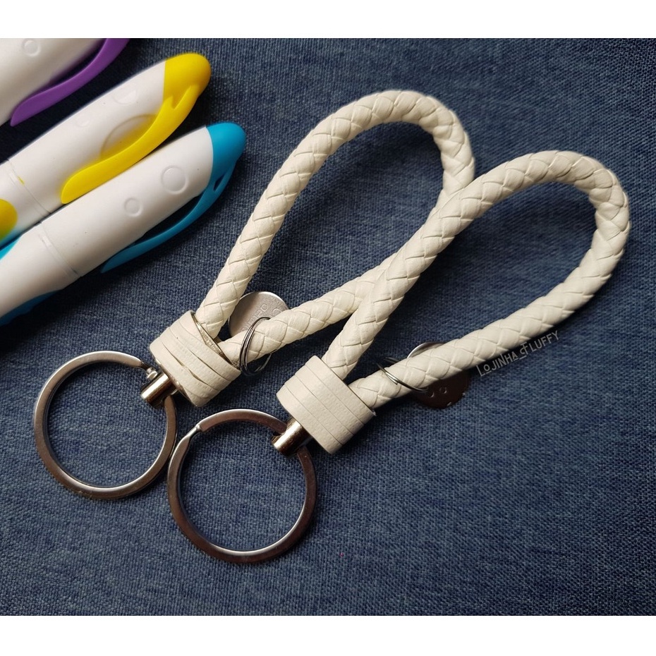 Chaveiro De Couro Clean Para Bolsas, Mochilas E Chaves