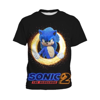 Camiseta Camisa Sonic Desenho Infantil Jogo Game Kids K02_x000D_