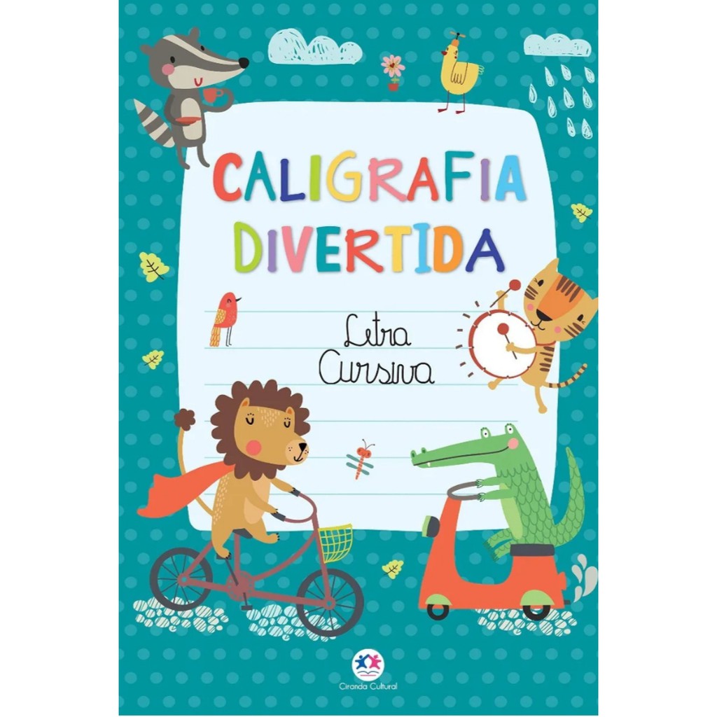 Livro Caligrafia Divertida Letra Cursiva Shopee Brasil 5612