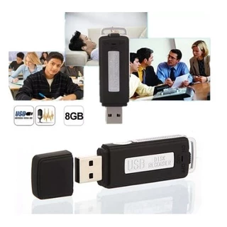 Gravador De Voz Audio Som Escuta Pendrive 8gb Grava até 15hrs em Oferta na Shopee
