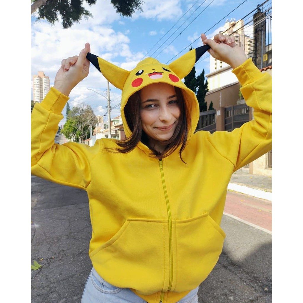 Moletom pikachu hot sale