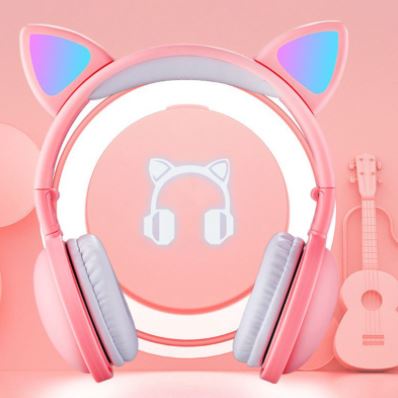 Headphone Gatinho Orelha De Gato Com Led Fone De Ouvido Lt26 Luuk Young -  LUUK YOUNG Comércio Eletrônico