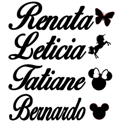 Adesivo com Nome e desenho Personalizado para garrafas eco Tupperware - taças - copos- lembrancinhas