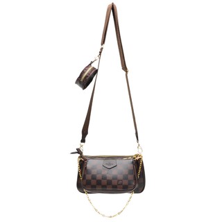 100% original autêntica bolsa Louis Vuitton feminina 3 em 1 bolsa  transversal M44813 - Escorrega o Preço