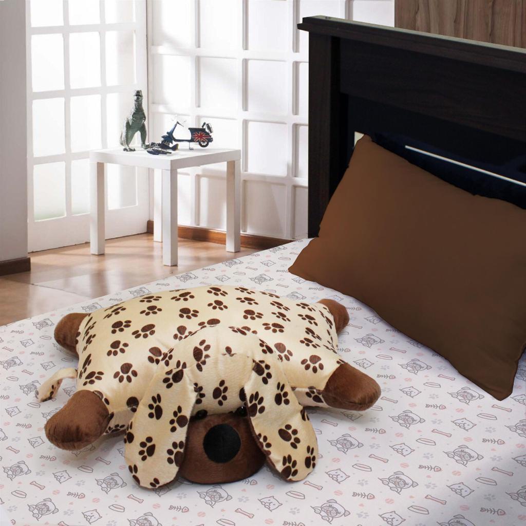 Travesseiro Infantil De Cachorro Almofada Bichinho Pelúcia | Shopee Brasil