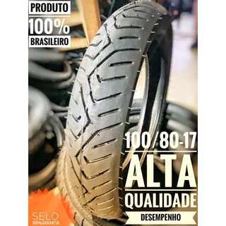 Pneu 100/80-17 Dianteiro • Twister Sport Fazer 250cc Cb300 Alta Qualidade Uso Sem Câmara