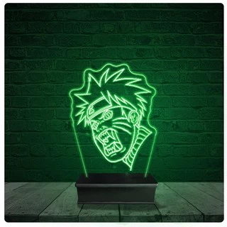 Luminária Abajur Acrílico Led - Naruto Anime Desenho 11