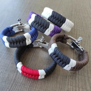 Pulseira Jiu Jitsu Paracord BJJ melhor qualidade Faixa Preta Marrom Roxa Azul Branca escolha o fecho inox inoxidável TORINO1