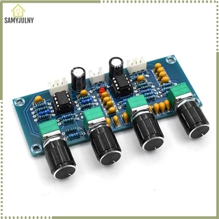 SAMYJULNY Preamp XH-A901 NE5532 Pré-amp Com Graves Agudos Ajuste De Volume Amplificador Tom Controlador Para