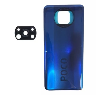tampa celular xiaomi poco x3 traseira azul e lente