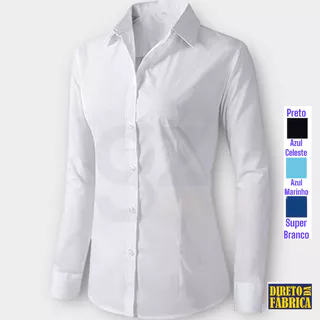 Blusa Social Feminina manga Longa